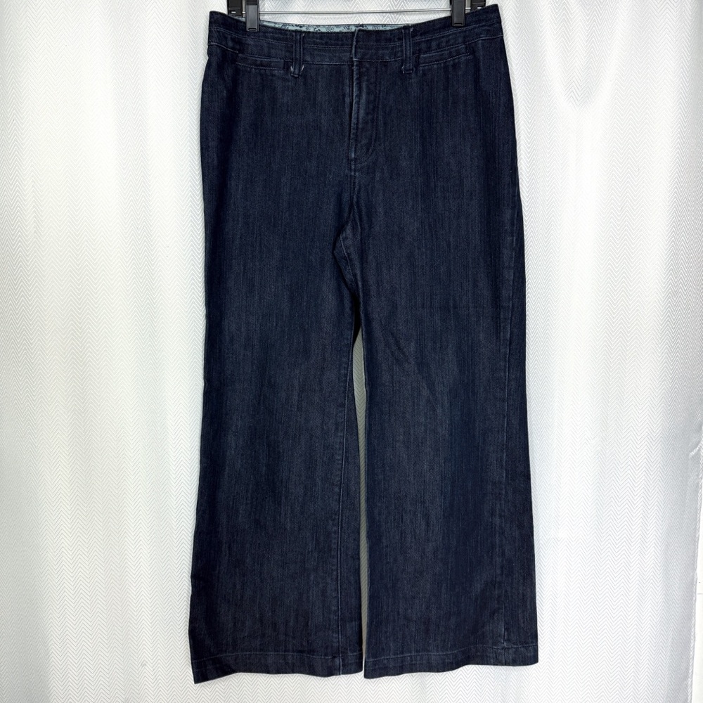 Vintage Chico’s Platinum Denim Trousers Size 2 (Large)